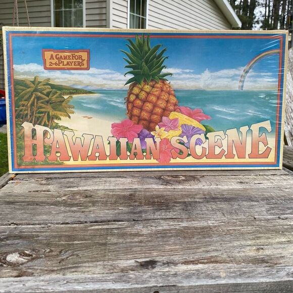 HAWAIIAN SCENE BOARD Vintage Groovy Games 1977 GAME Brand New & Sealed - Picture 1 of 4